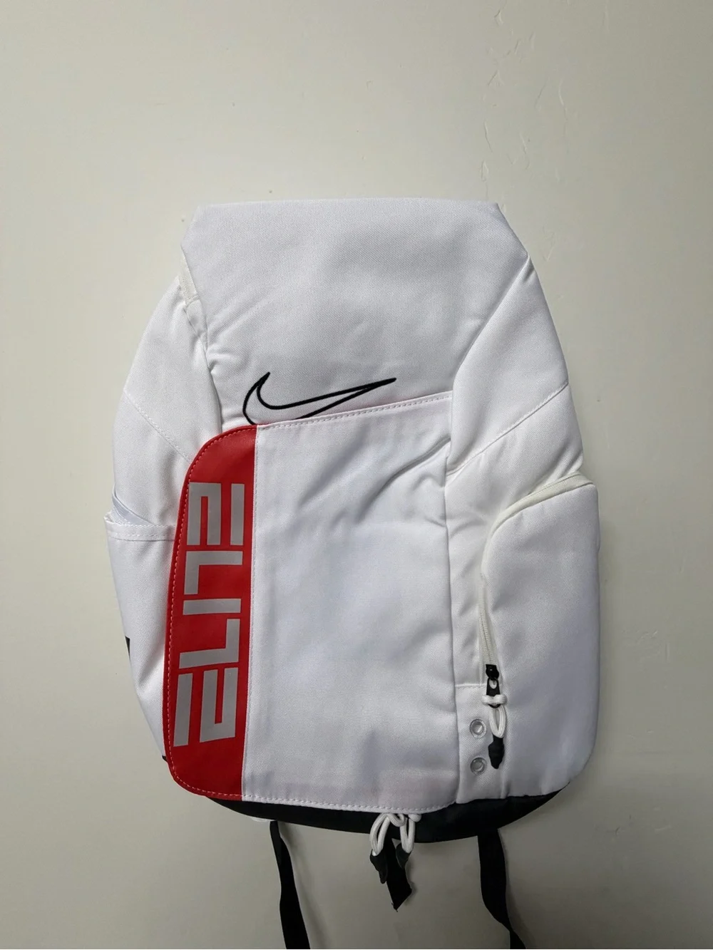 Nike Elite Men's Backpack in White and Red